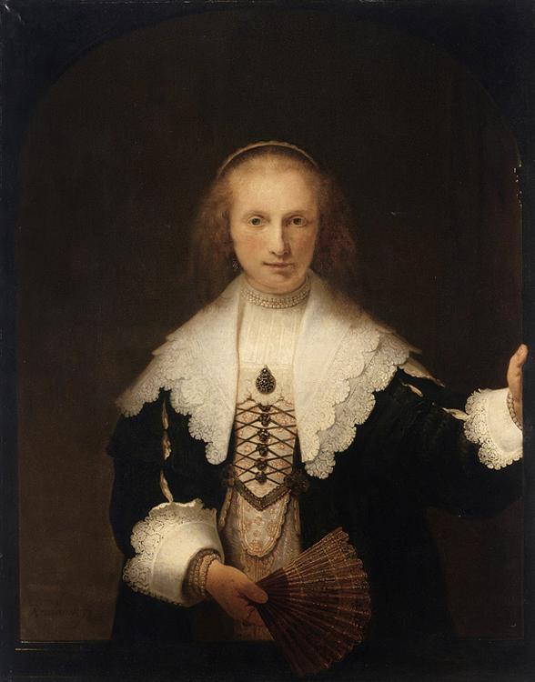 REMBRANDT Harmenszoon van Rijn Portrait of Agatha Bas (mk33) Sweden oil painting art
